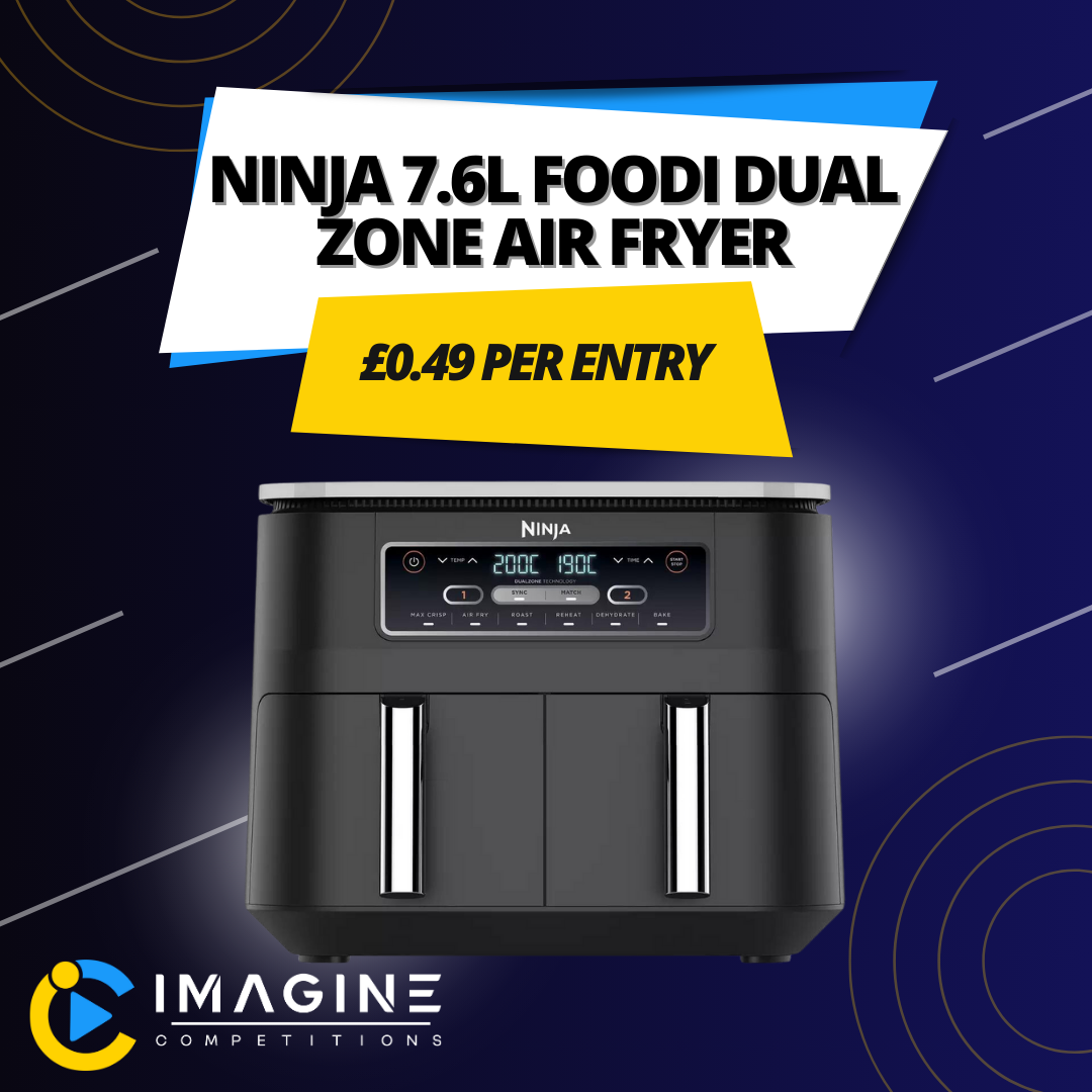Ninja 7.6ltr Foodi Dual Zone Air Fryer - Imagine Competitions